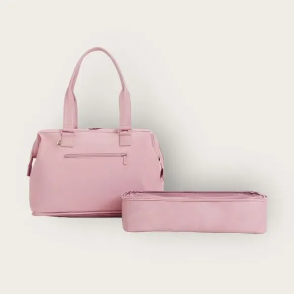 BEIS Atlas Pink The Convertible Mini Weekender Summer Travel Essentials It Girl - Picture 2 of 9